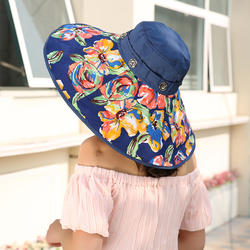 Floral Wide Brim Summer Hat