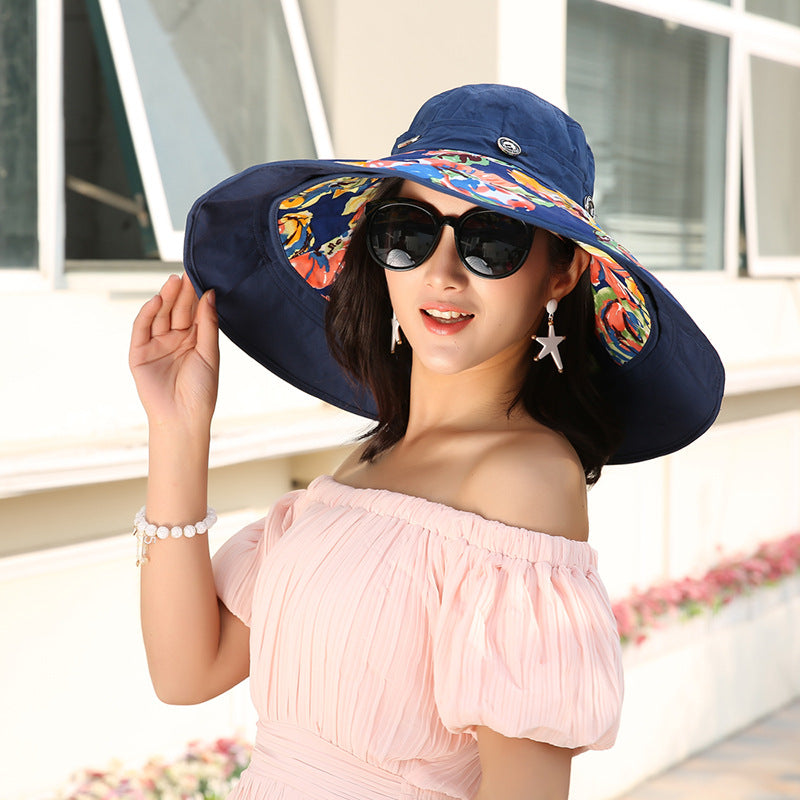 Floral Wide Brim Summer Hat