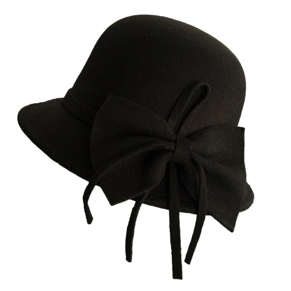 Bowknot Retro Casual Cloche Hat