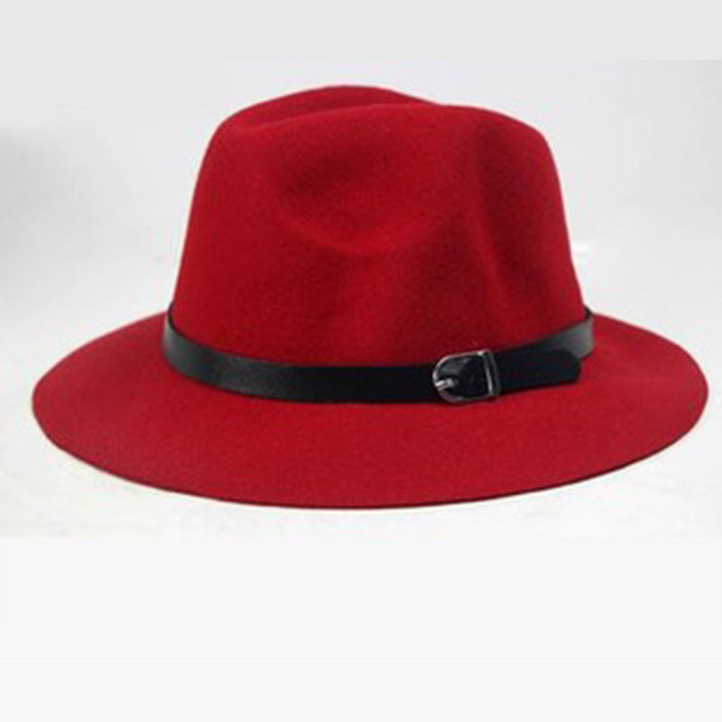 Thin Buckle Vintage Hat