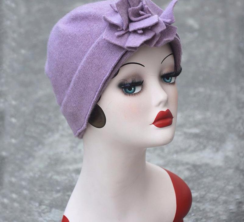 Vintage Flower Cloche Hat