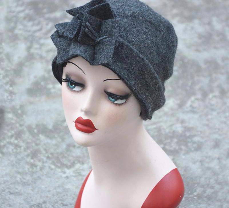 Vintage Flower Cloche Hat