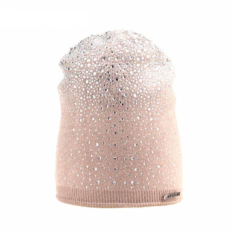 Winter Rhinestones Beanie Hat