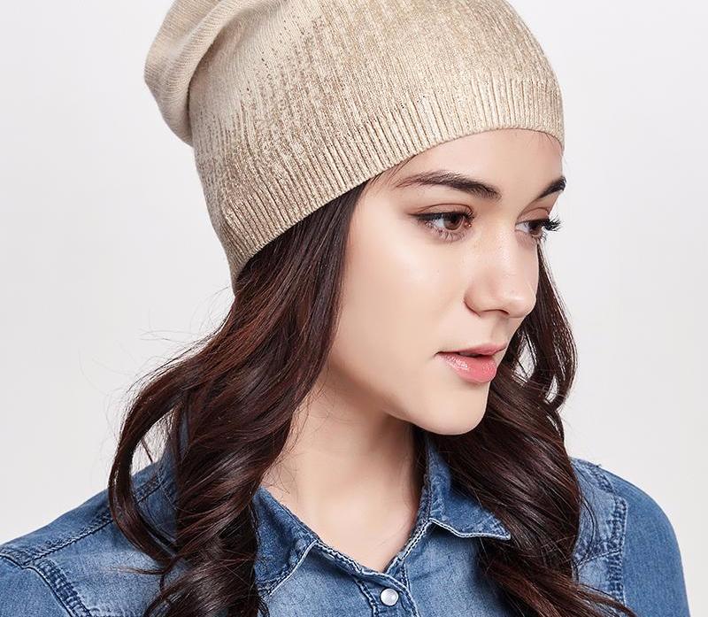 Shiny Thick Beanie Hat