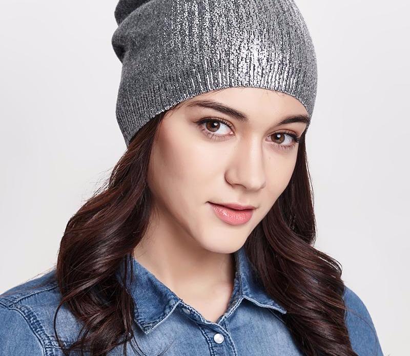 Shiny Thick Beanie Hat