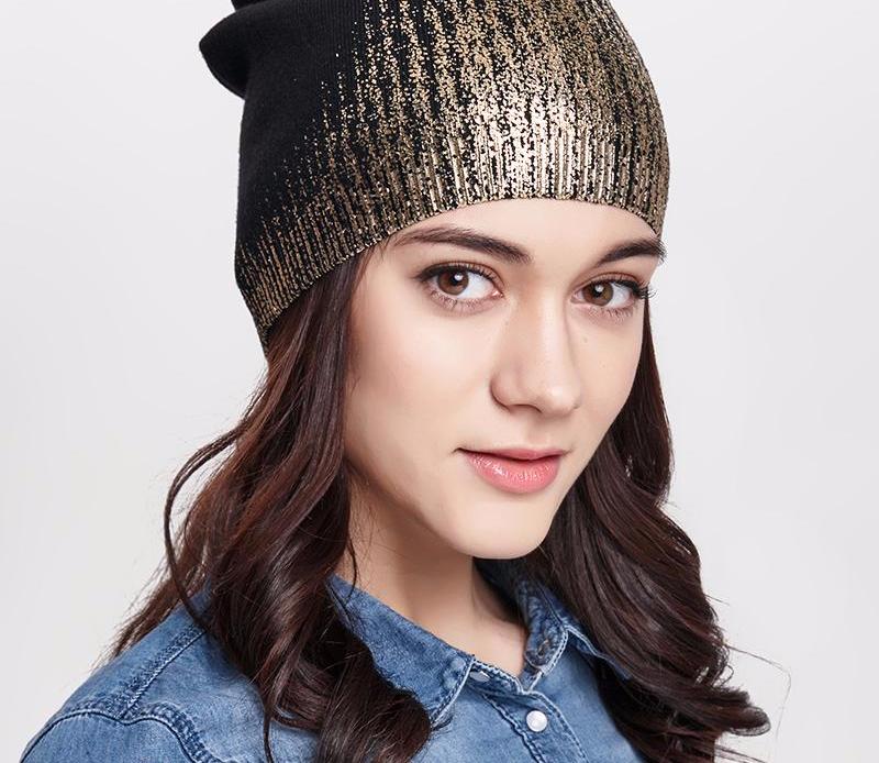 Shiny Thick Beanie Hat