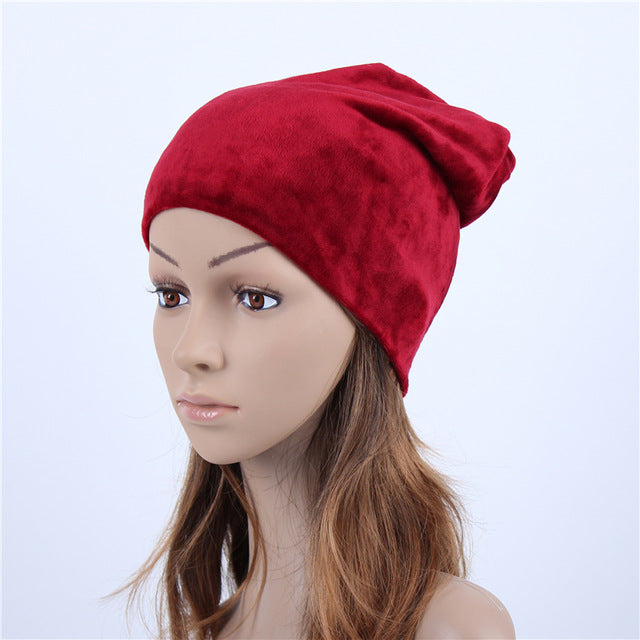 Casual Velvet Women's Beanies