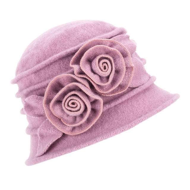 Flower Knot Cloche Hats