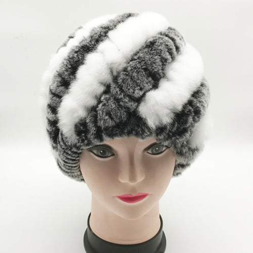 Rabbit Fur Warm Beanie