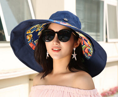 Floral Wide Brim Summer Hat